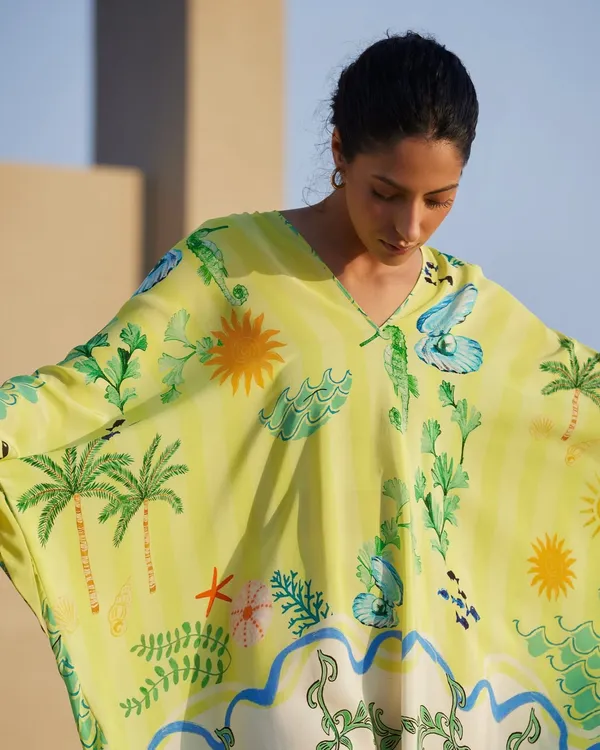 Yellow_Cotton_Relaxed_Fit_Floral_Beach_Dress_For_Women