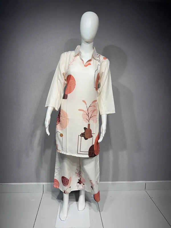 Cream_Rayon_Straight_Printed_Kurta_Set_For_Women