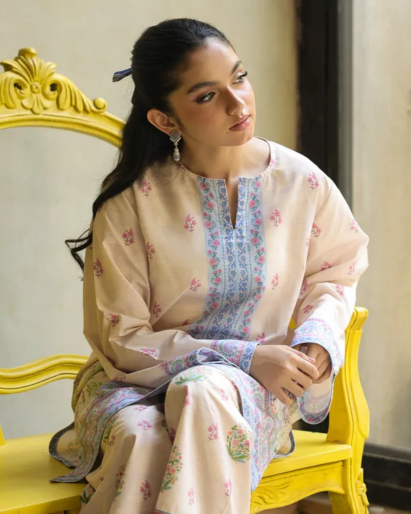 Peach_Linen_Printed_Co-Ord_Set_For_Women