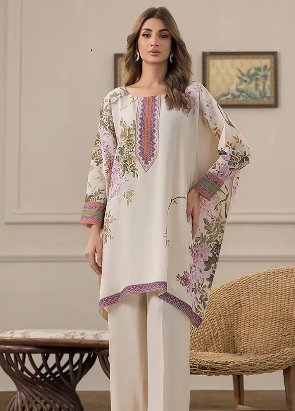 Cream_Korean_Bsy_Floral_Print_Straight_Kurta_Set_For_Women