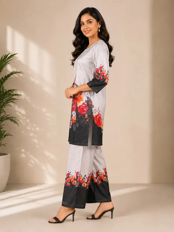 Grey_Rayon_Straight_Floral_Print_Kurta_Set_For_Women