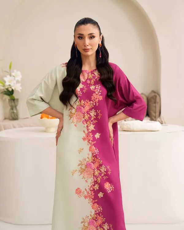 Pink_Linen_Straight_Floral_Print_Kurta_For_Women