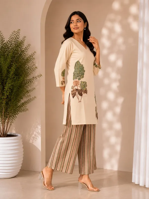 Beige_Rayon_Printed_Straight_Kurta_Palazzo_Set_For_Women