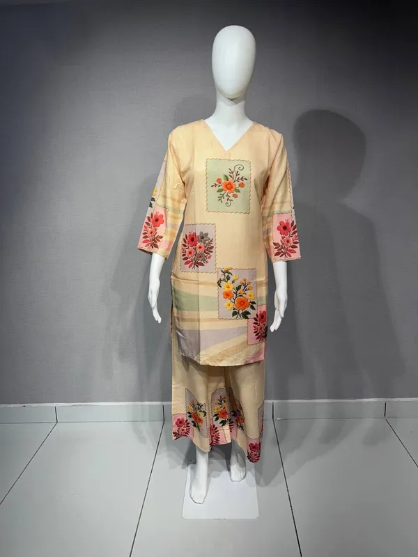 Beige_Rayon_Relaxed_Floral_Kurta_Palazzo_Set_For_Women
