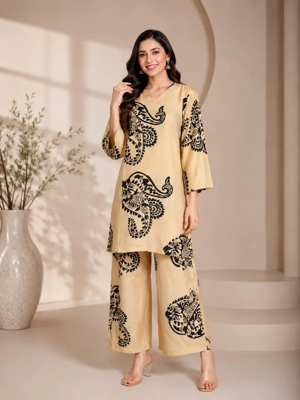 Beige_Rayon_Printed_Kurta_Palazzo_Set_For_Women