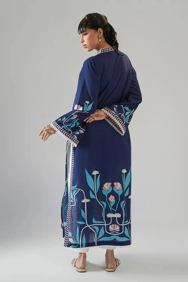 Navy_Korean_Bsy_A-Line_Floral_Print_Kurta_For_Women