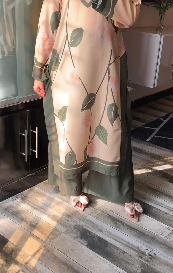 Beige_Linen_Floral_Print_Straight_Kurta_For_Women