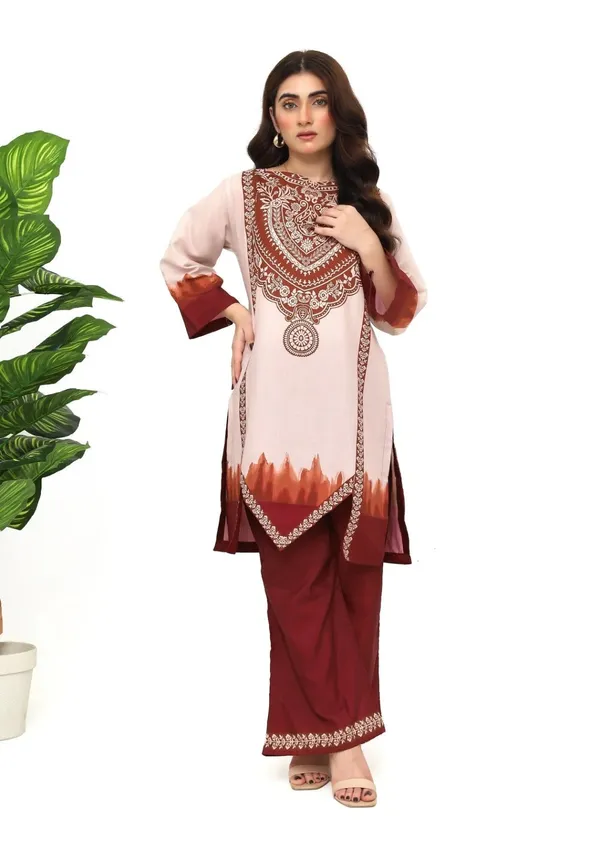 Pink_Linen_Printed_Straight_Kurta_Set_For_Women