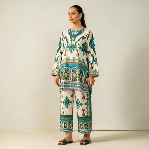 Green_Korean_Bsy_Printed_Co-Ord_Set_For_Women