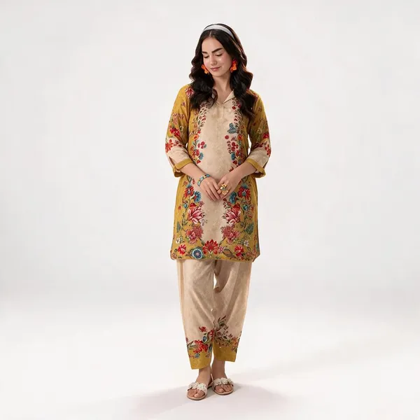 Beige_Linen_Printed_Co-Ord_Set_For_Women