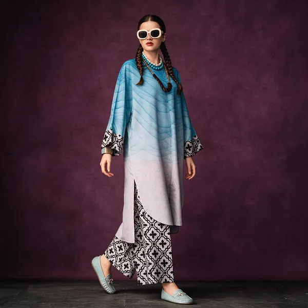 Blue_Linen_Color_Block_Relaxed_Co-Ord_Set_For_Women