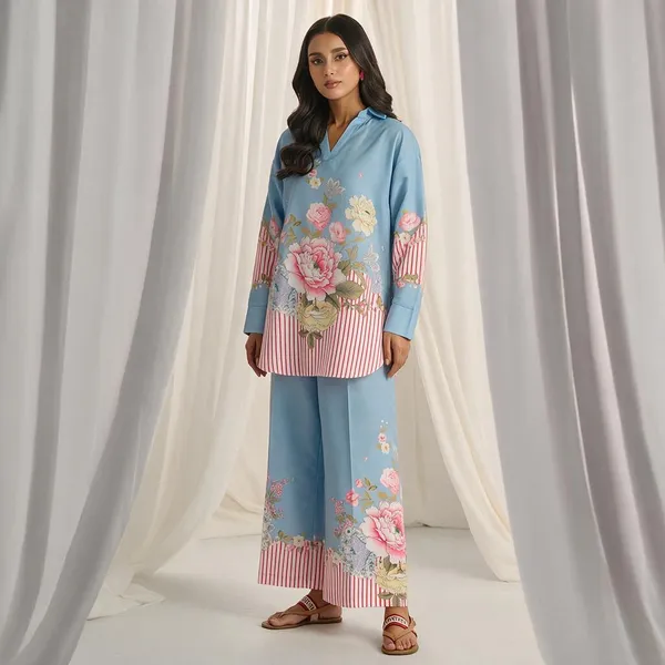Blue_Linen_Floral_Print_Relaxed_Co-Ord_Set_For_Women