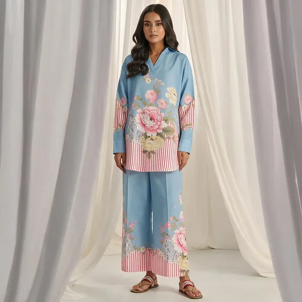 Blue_Linen_Floral_Print_Relaxed_Co-Ord_Set_For_Women