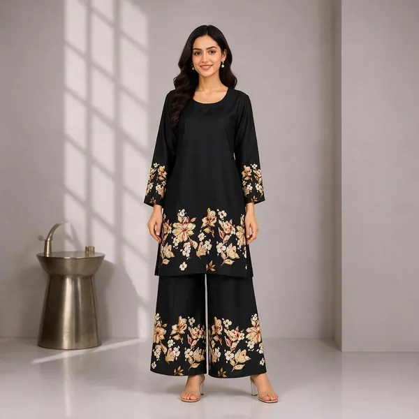 Black_Rayon_Relaxed_Floral_Kurta_Palazzo_Set_For_Women