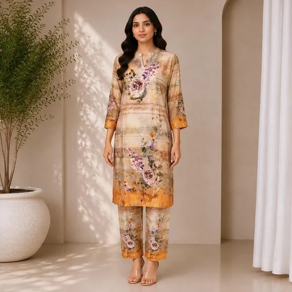 Beige_Rayon_Straight_Printed_Kurta_Set_For_Women