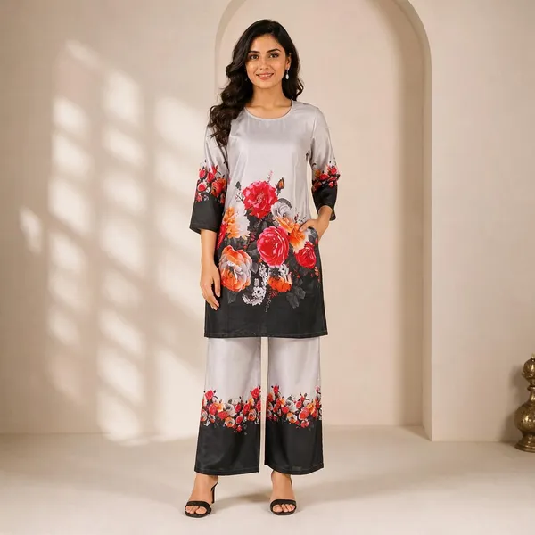 Grey_Rayon_Straight_Floral_Print_Kurta_Set_For_Women
