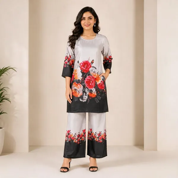 Grey_Rayon_Straight_Floral_Print_Kurta_Set_For_Women