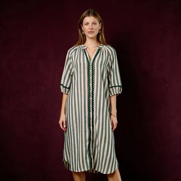 Grey_Linen_Striped_Straight_Kurta_For_Women