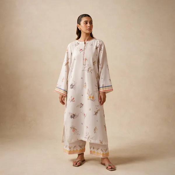 Cream_Linen_Printed_Co-Ord_Set_For_Women