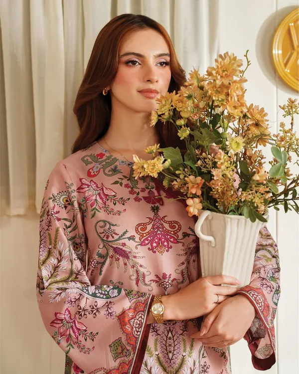 Pink_Linen_Straight_Floral_Paisley_Kurta_For_Women
