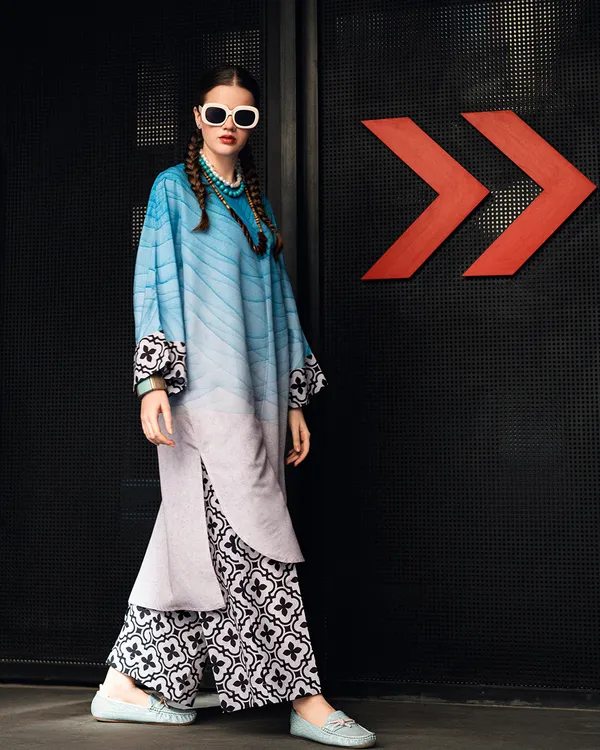 Blue_Linen_Color_Block_Relaxed_Co-Ord_Set_For_Women