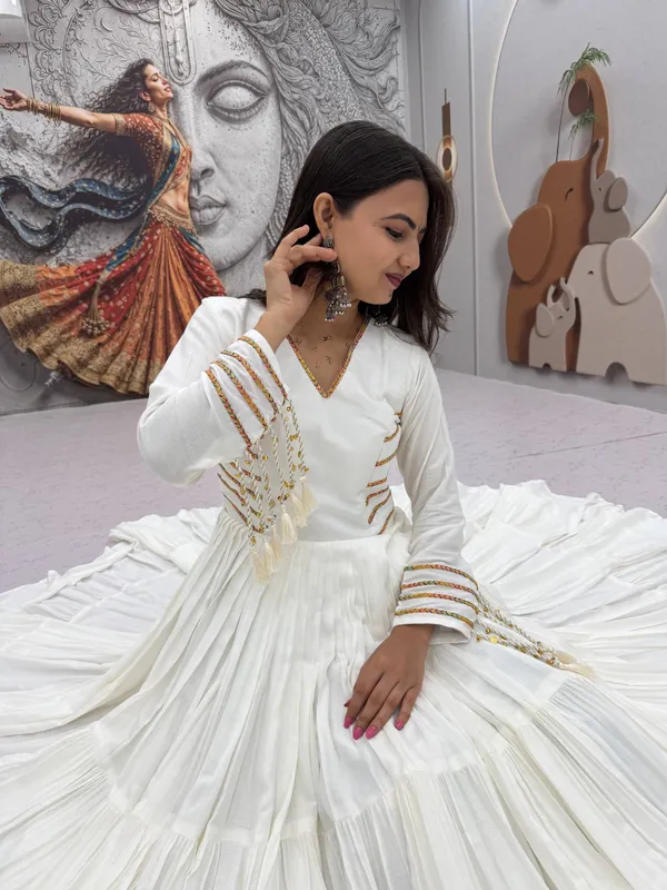 White_Embellished_Flared_Anarkali_Dress_For_Women