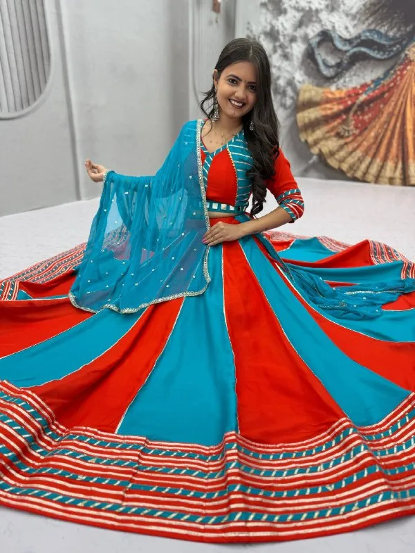 Red_And_Blue_Embellished_Lehenga_Choli_Set_For_Women