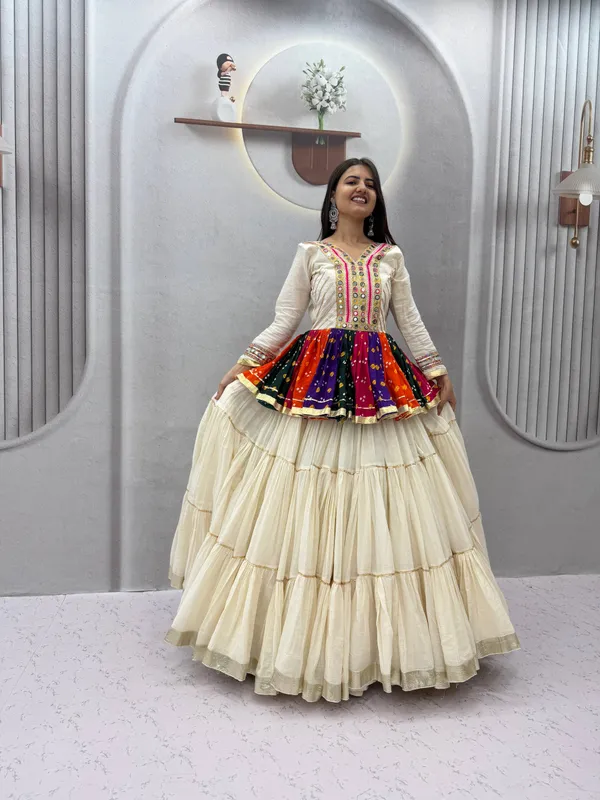Multicolor_Traditional_Style_Lehenga_Choli_Set_For_Women