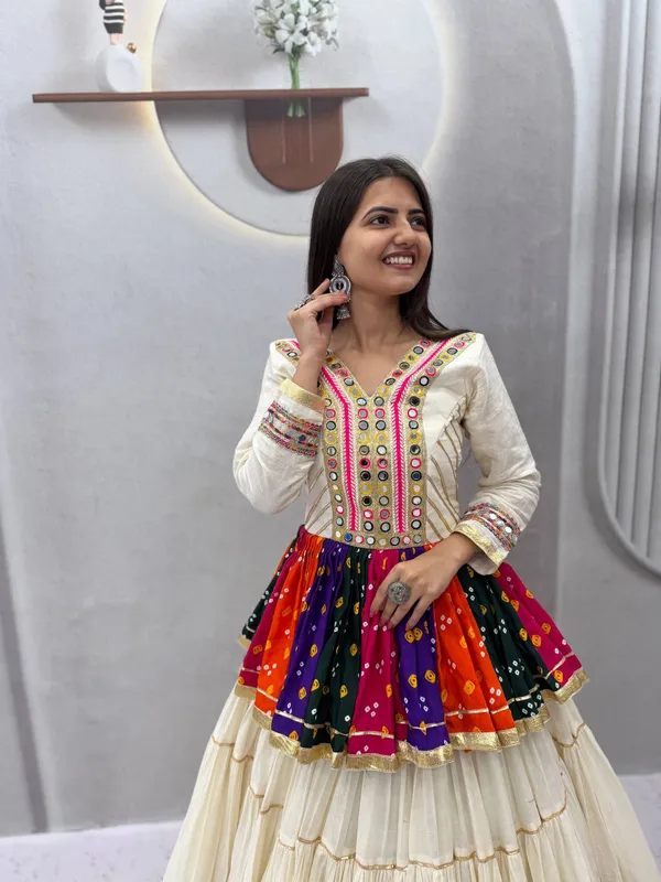 Multicolor_Traditional_Style_Lehenga_Choli_Set_For_Women