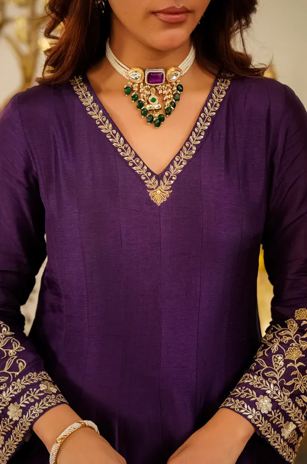 Purple_Embroidered_Kurta_For_Women