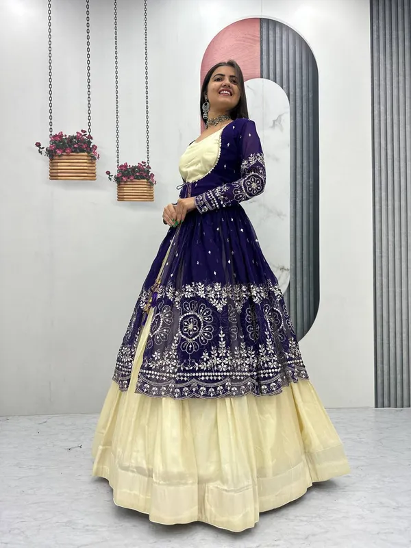Navy_Blue_Embroidered_Lehenga_Choli_For_Women