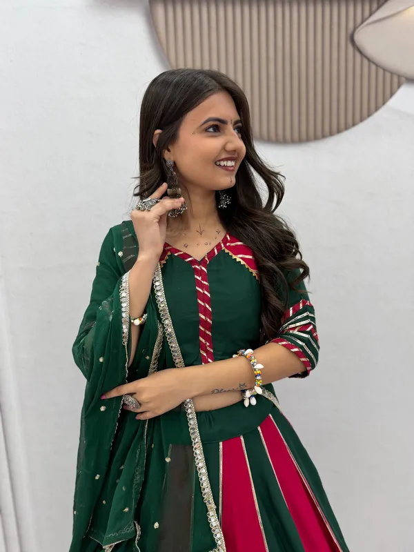 Green_Embellished_Lehenga_Choli_For_Women
