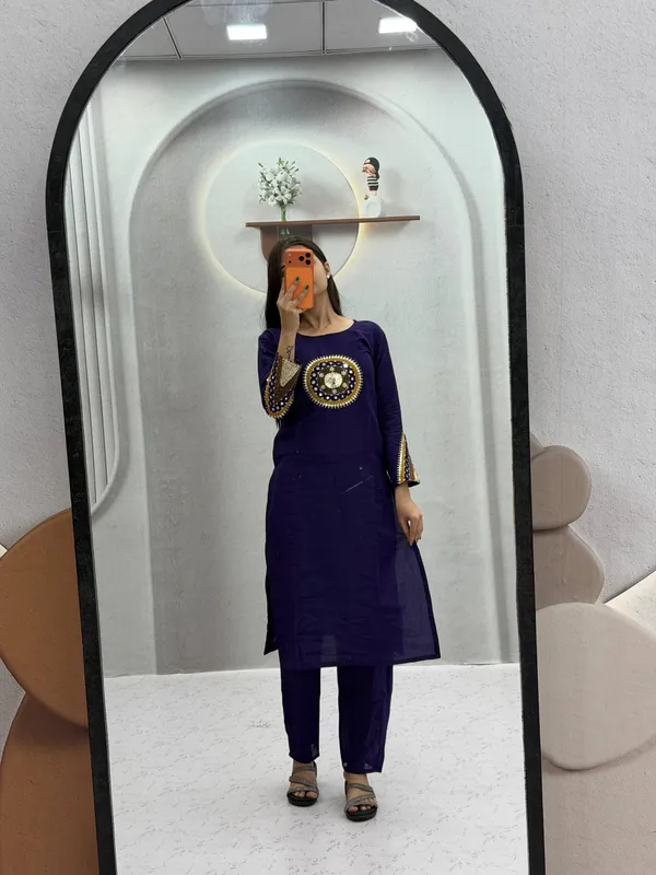 Purple_Embroidered_Straight_Kurta_Set_For_Women