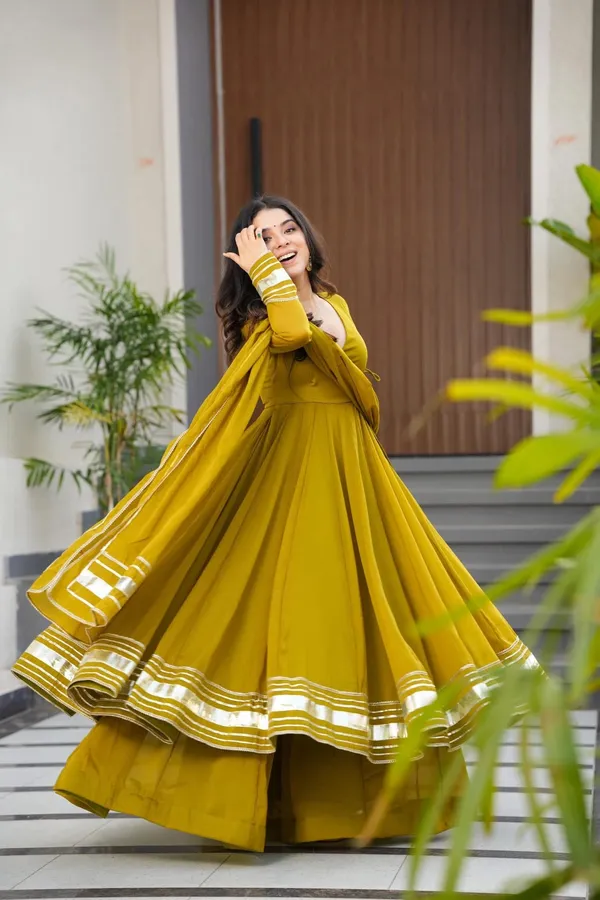 Mustard_Anarkali_Suit_Set_For_Women