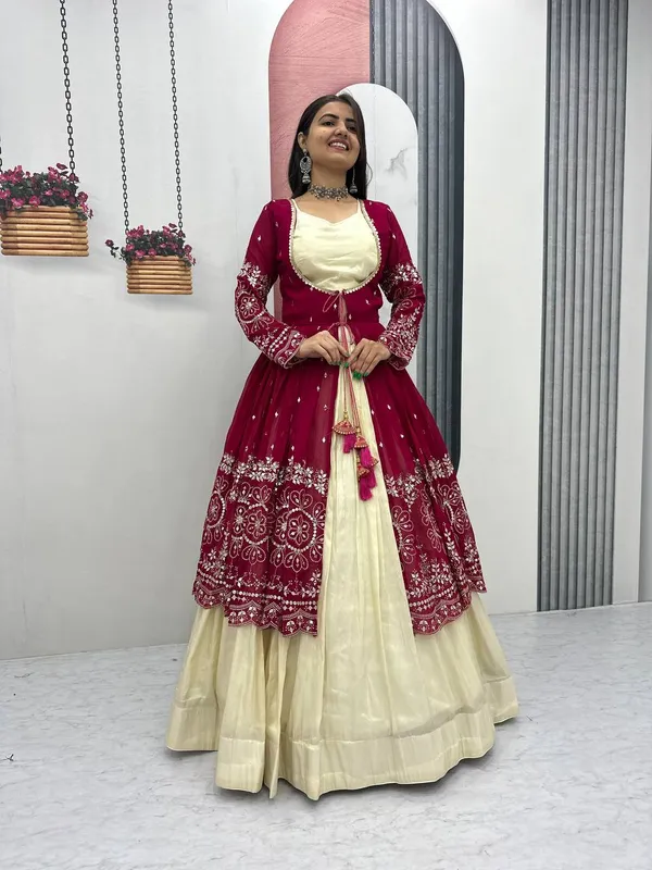 Maroon_Embroidered_Anarkali_Dress_For_Women
