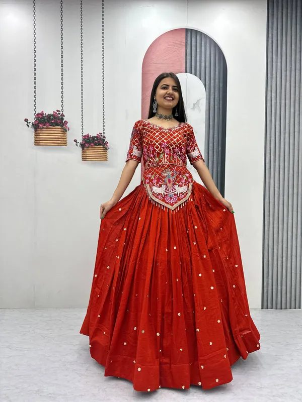 Red_Embroidered_Lehenga_Choli_For_Women