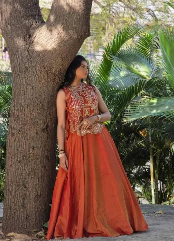 Orange_Embroidered_Anarkali_Gown_For_Women