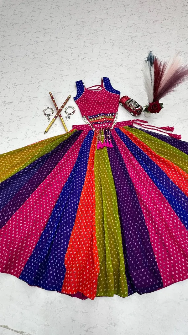 Multicolor_Cotton_Flared_Lehenga_Choli_For_Women