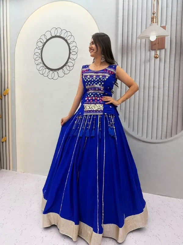 Blue_Embellished_Sleeveless_Lehenga_Choli_For_Women