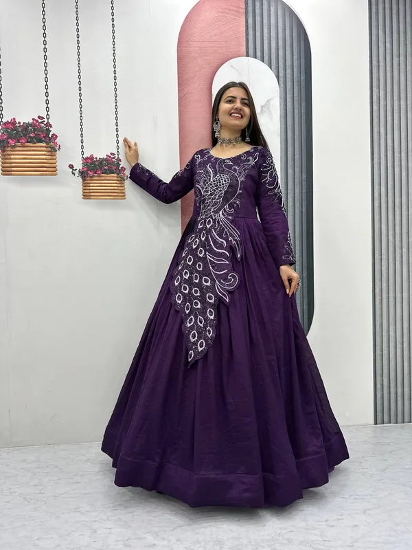 Purple_Embroidered_Anarkali_Gown_For_Women