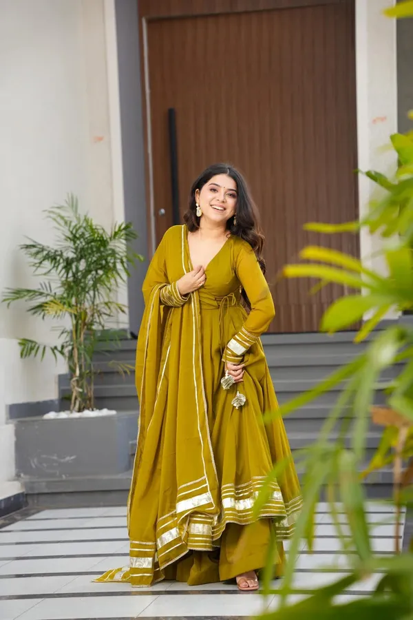 Mustard_Anarkali_Suit_Set_For_Women