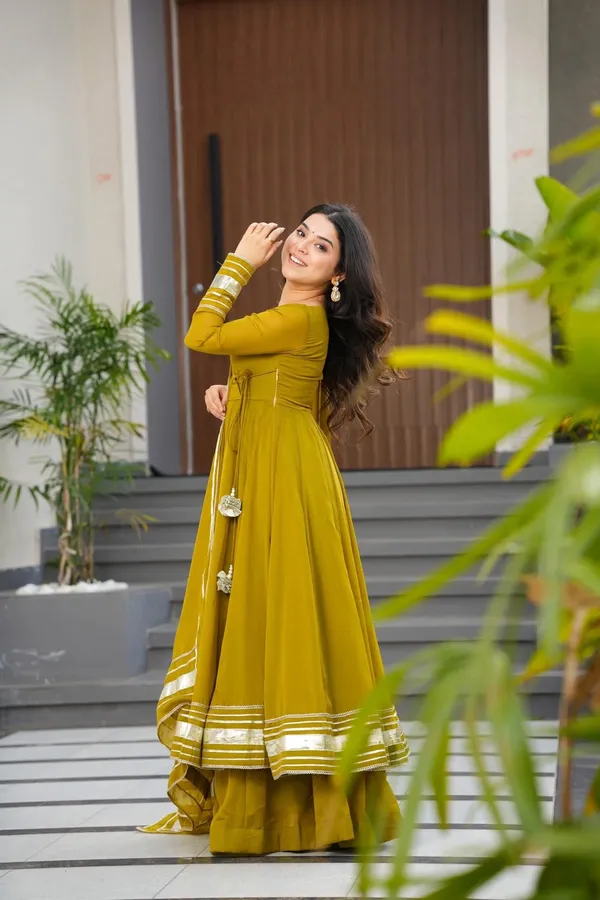 Mustard_Anarkali_Suit_Set_For_Women