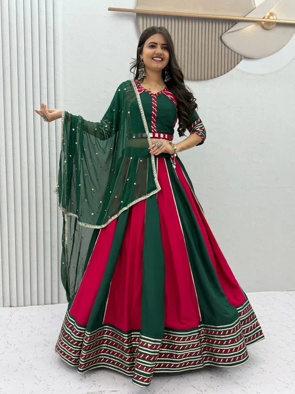 Green_Embellished_Lehenga_Choli_For_Women