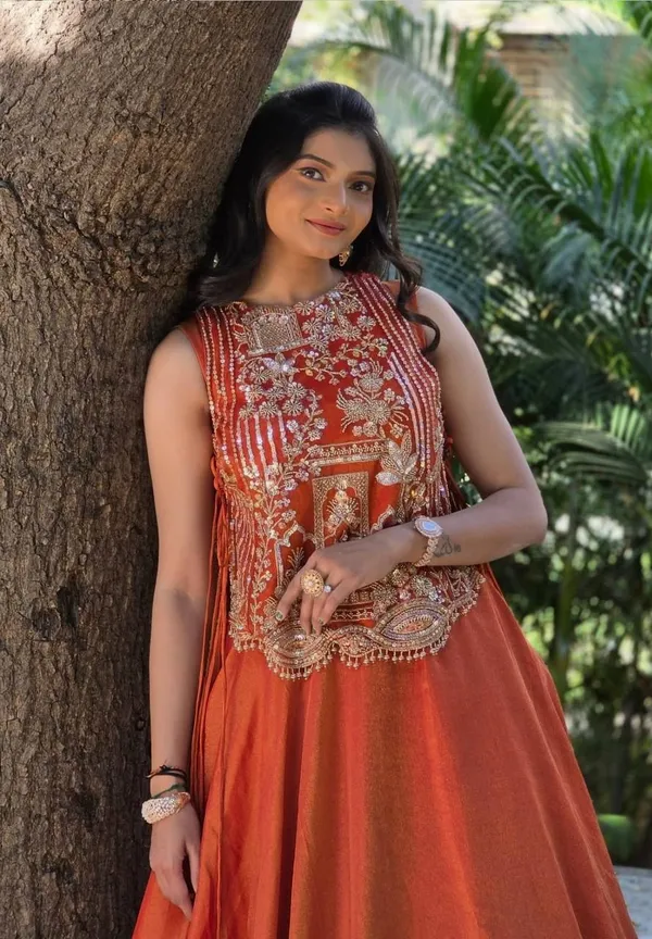 Orange_Embroidered_Anarkali_Gown_For_Women