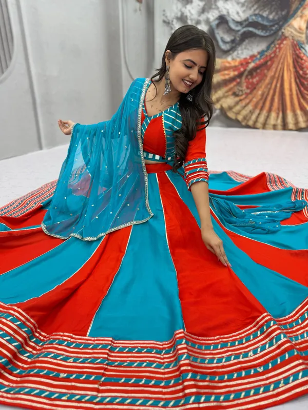 Red_And_Blue_Embellished_Lehenga_Choli_Set_For_Women