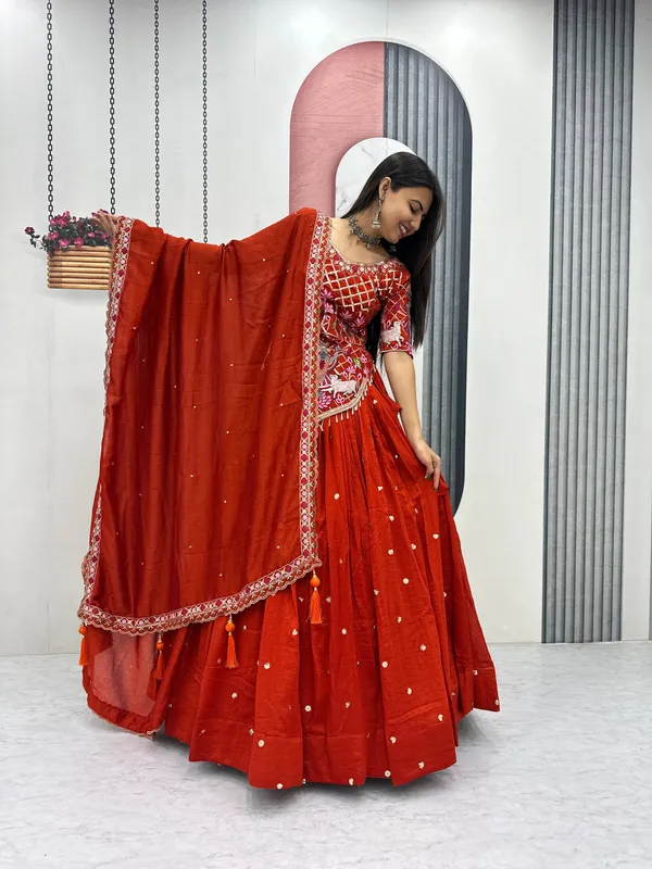 Red_Embroidered_Lehenga_Choli_For_Women