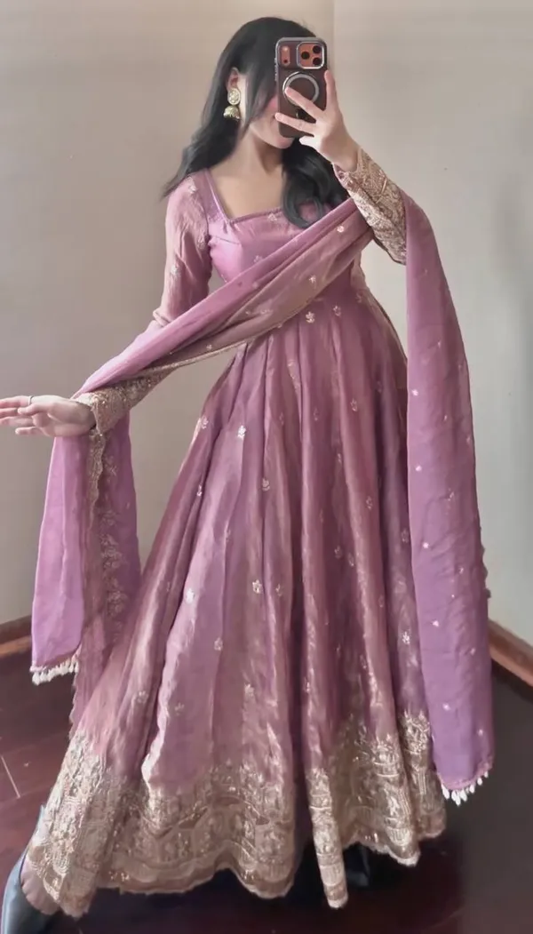 Mauve_Embroidered_Anarkali_Suit_Set_For_Women