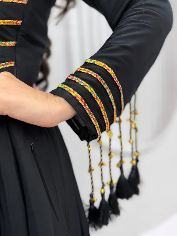 Black_Full_Sleeve_Flared_Anarkali_Dress_For_Women