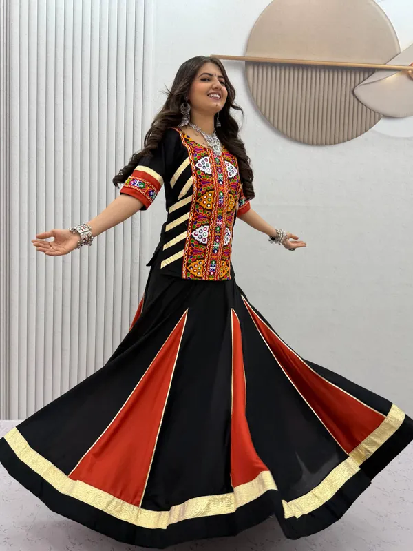Black_Embroidered_Flared_Lehenga_Choli_For_Women