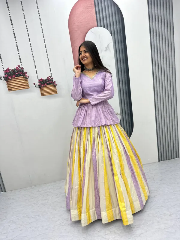 Lavender_Peplum_Lehenga_Set_For_Women